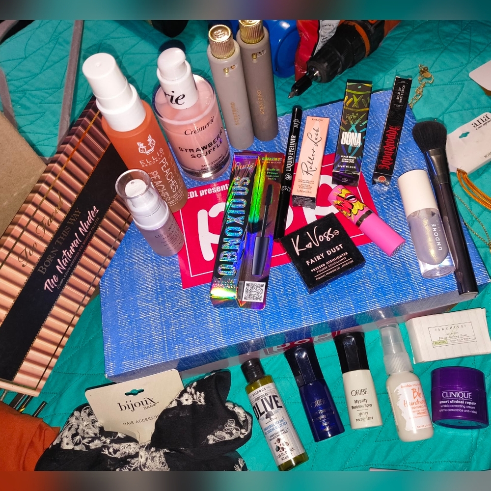 Assorted Women’s Makeup and Skincare Set - Mixed Brands - Pink & Gold Accents